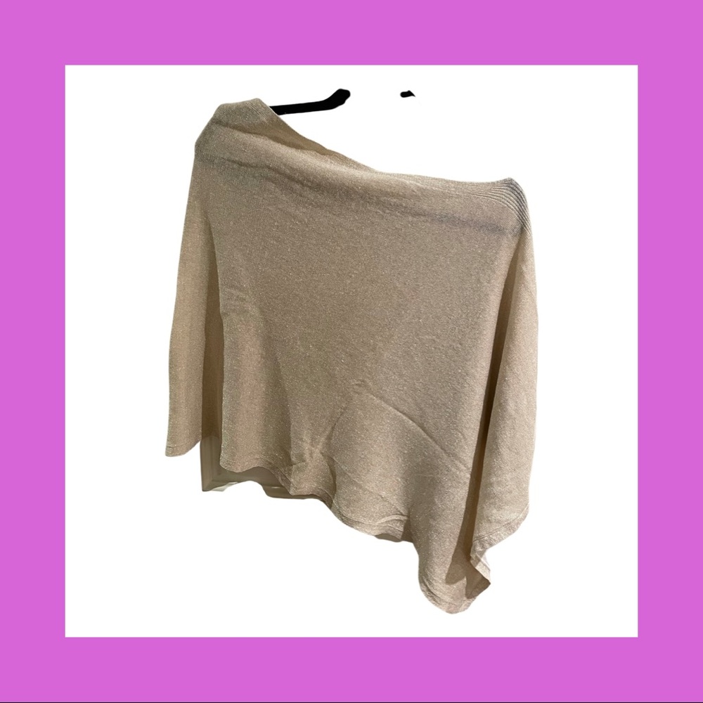 Lilly Pulitzer Gold Shimmer Sweater Wrap